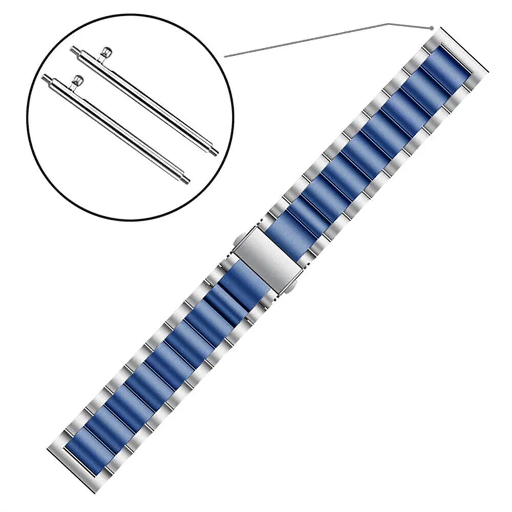 Polar Vantage V3 Stahlarmband (Silber/Blau)