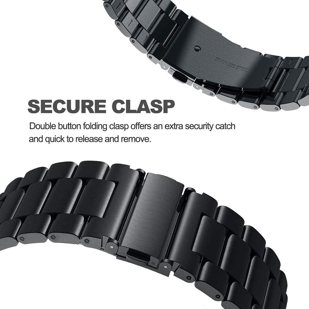 Amazfit Bip 5 Steel Strap (Black)