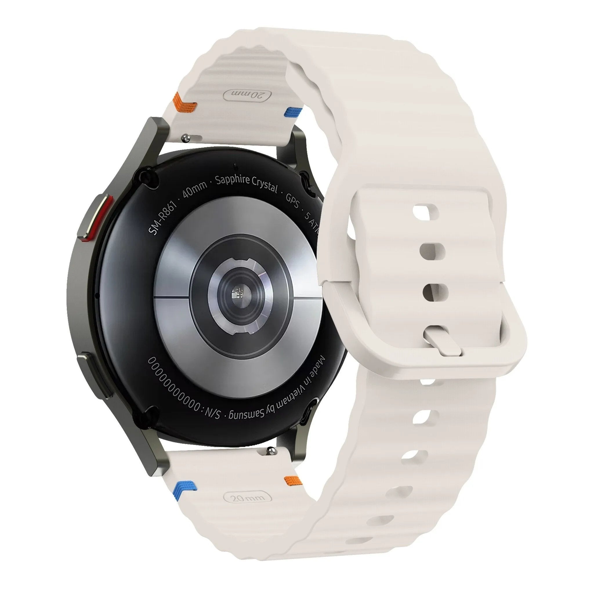 Coros Pace 2 wave Silikonarmband (Polarstern)