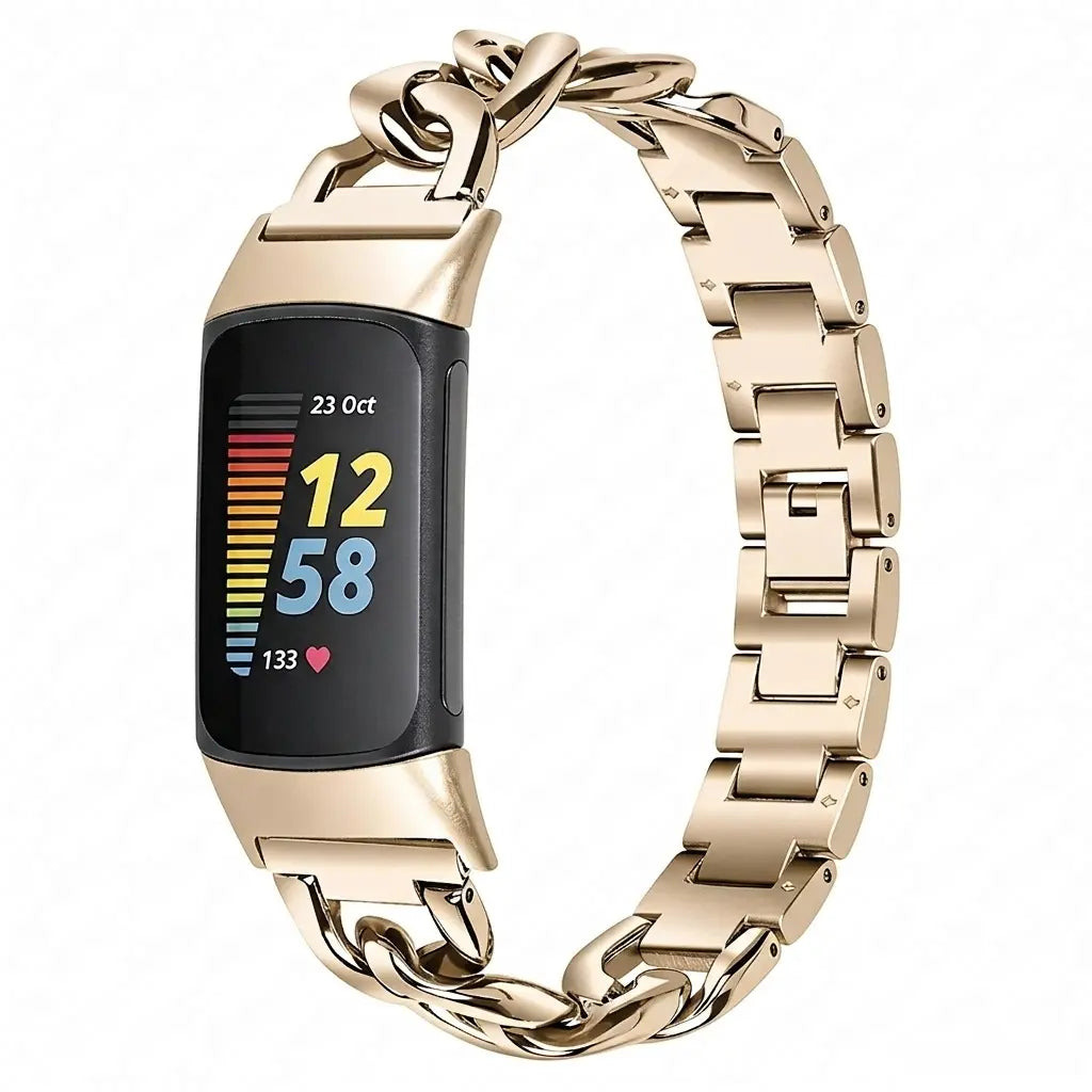 Fitbit Charge 5 Stahl Kettenarmband (Polarstern)