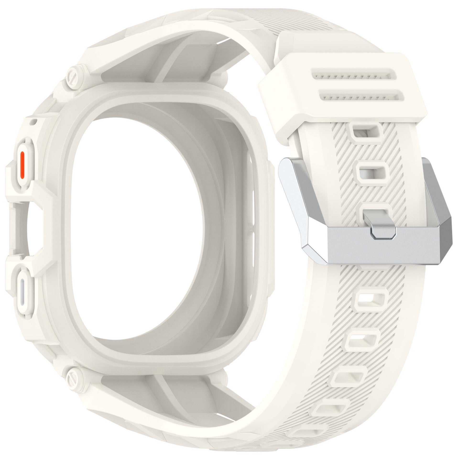 Samsung Galaxy Watch Ultra TPU-Armband mit Rahmen (Elfenbeinweiß)