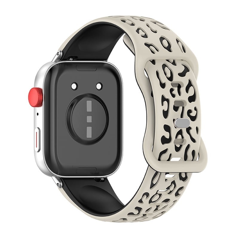 Huawei Watch Fit 4 Silicone Leopard Strap (Starlight/Black)