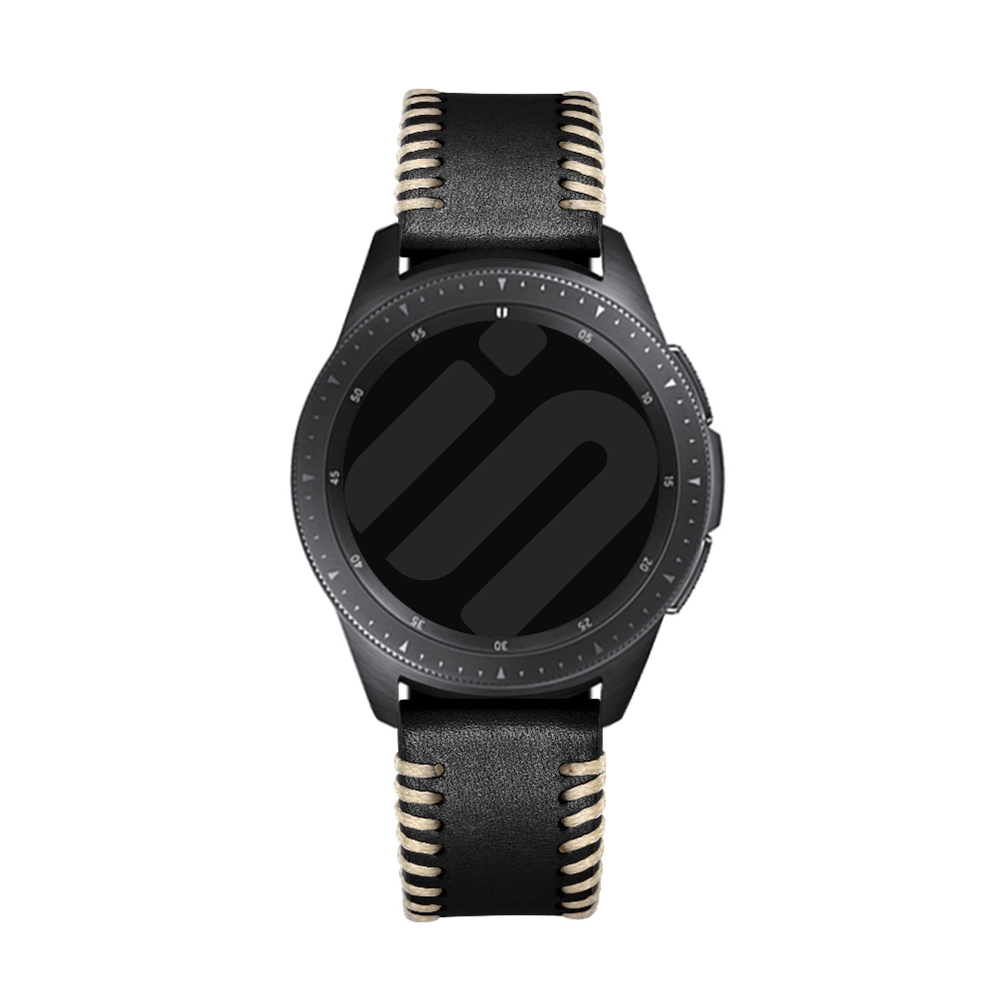 Withings Scan Watch 2 - 42mm Stitched Lederarmband (Schwarz)
