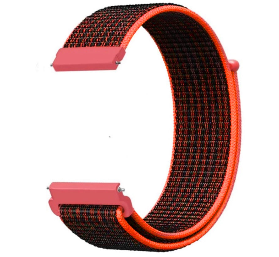 Amazfit Balance 2 Nylonarmband (Schwarz/Orange)