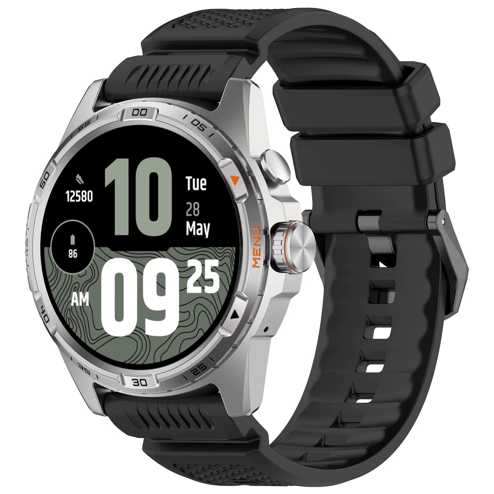 TicWatch Pro 5 Enduro Silikonarmband (Schwarz)