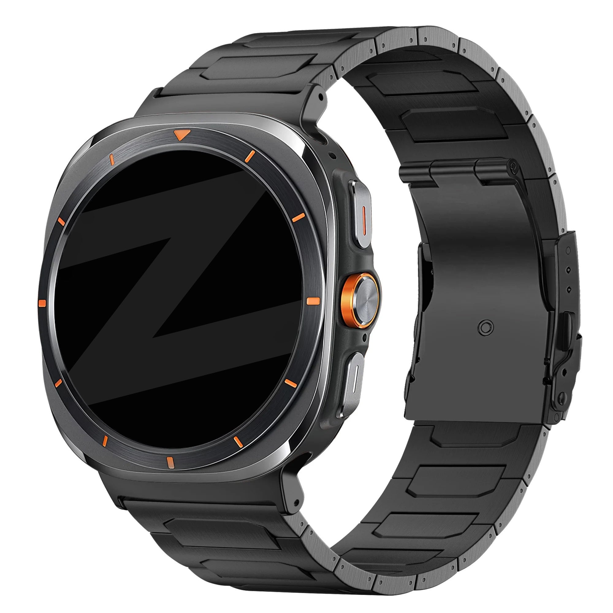 Bandz Samsung Galaxy Watch Ultra Titan Armband 'Deluxe' (Schwarz)