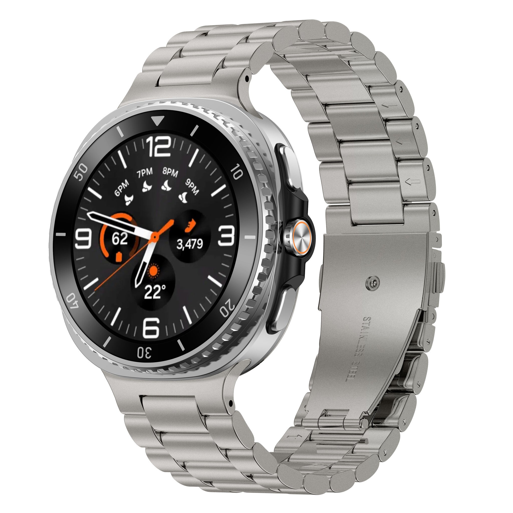 Samsung Galaxy Watch 8 - 44mm Stahlarmband (Titan)