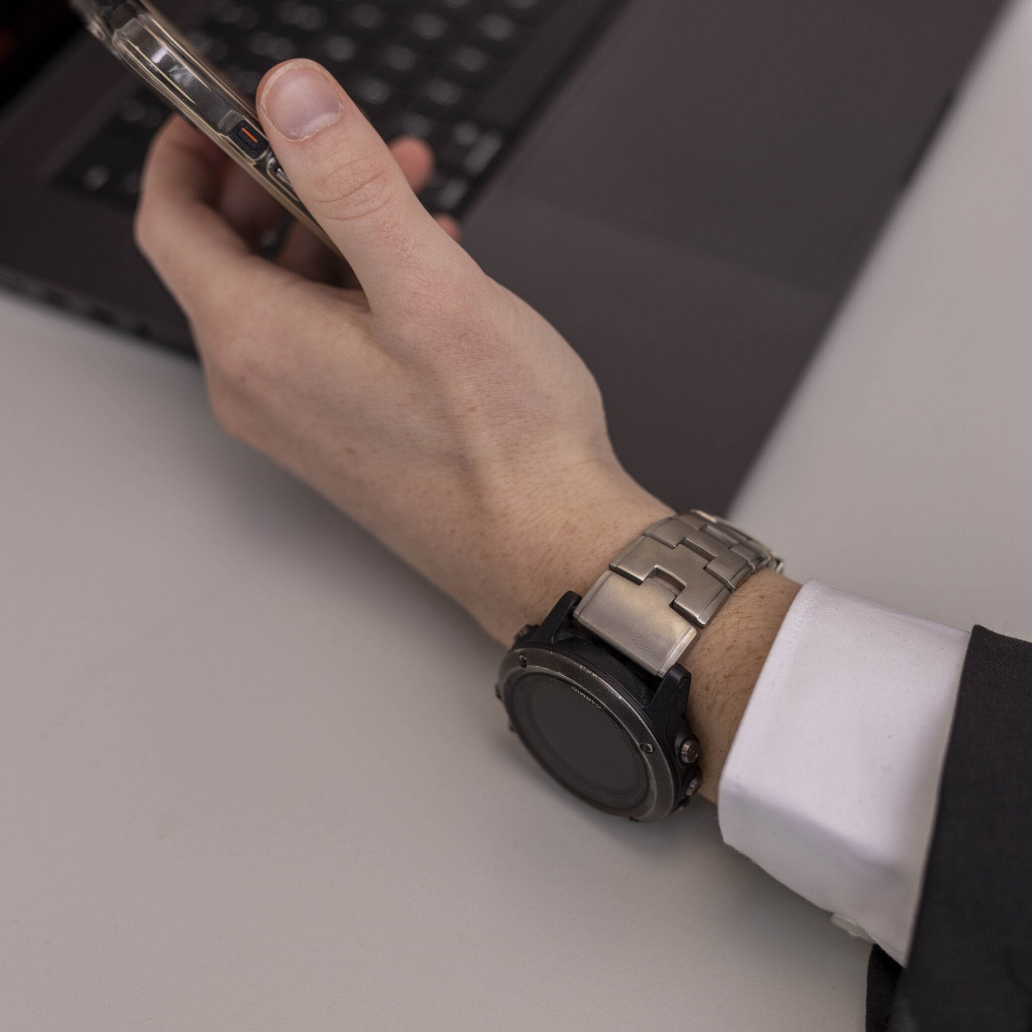 Garmin Descent MK2(i) Titanarmband (Silber)