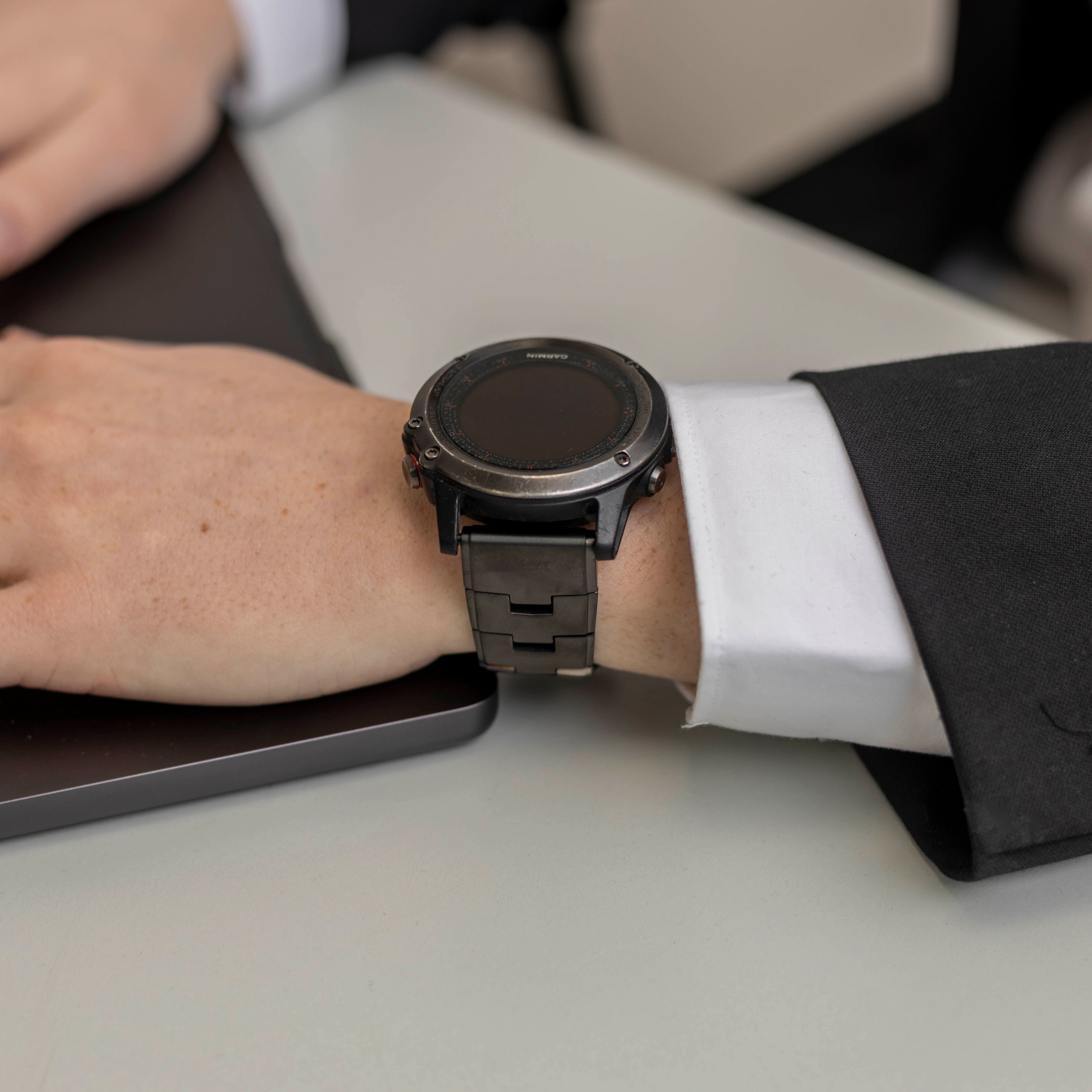 Garmin Fenix 3 Titanarmband (Graphit)