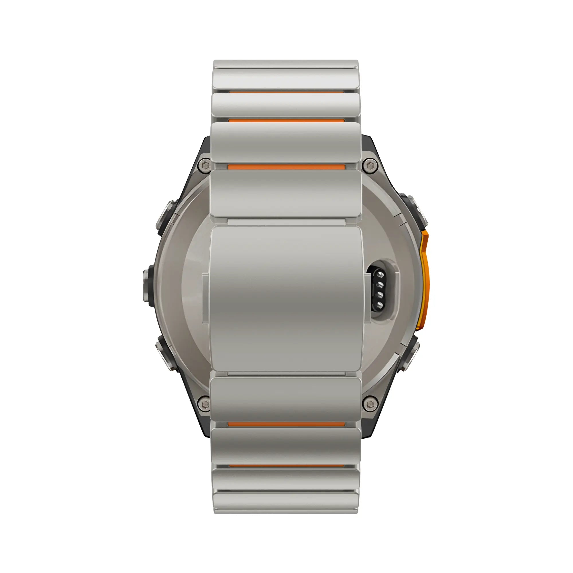 Bandz Garmin Quatix 3/6x/7x Titanium Strap 'Hybrid' (Titanium/Orange)