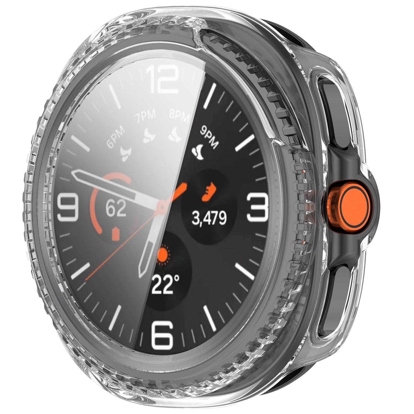 Samsung Galaxy Watch 8 Classic Hardcase mit Glas (Transparent)