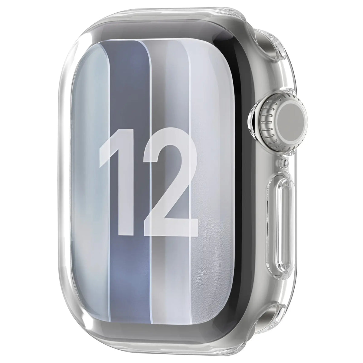 Apple Watch 12 - 46mm TPU Hülle Rundumschutz (Transparent)