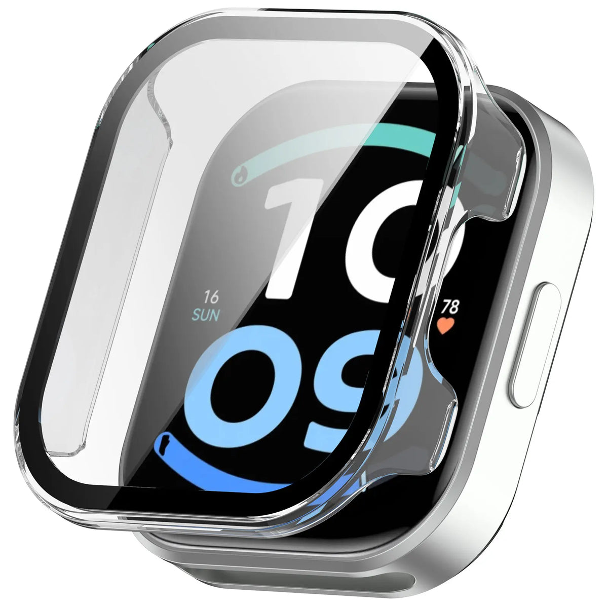 Redmi Watch 6 Active PC-Schutzhülle mit Glas (Transparent)