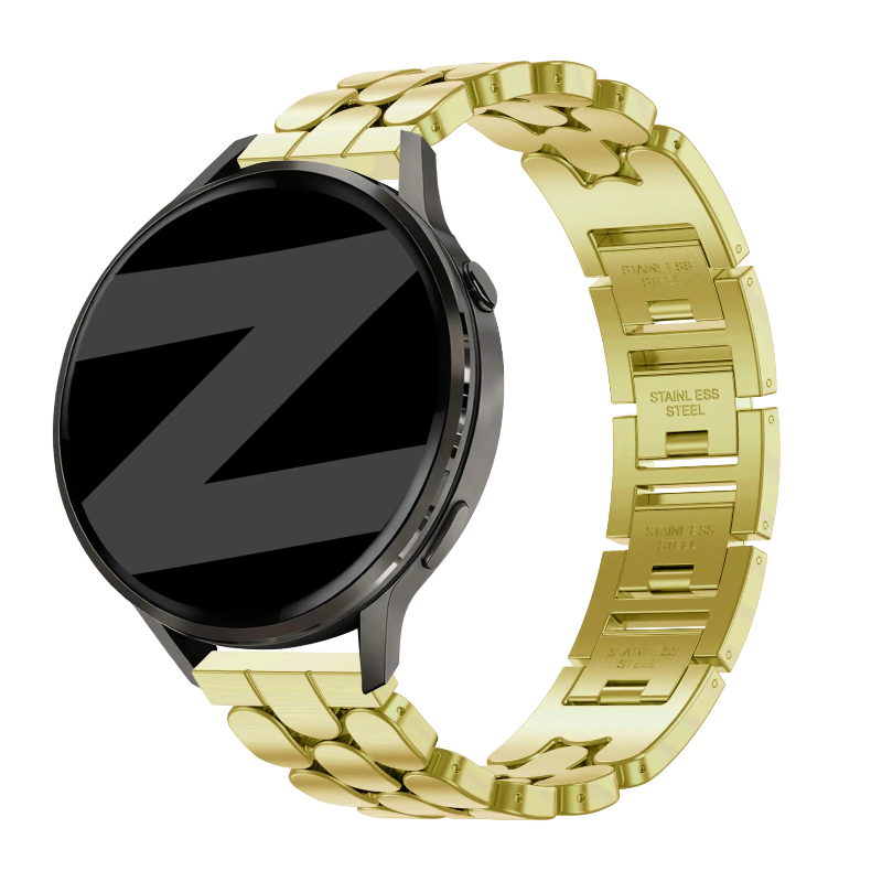 18mm steel band oval gold