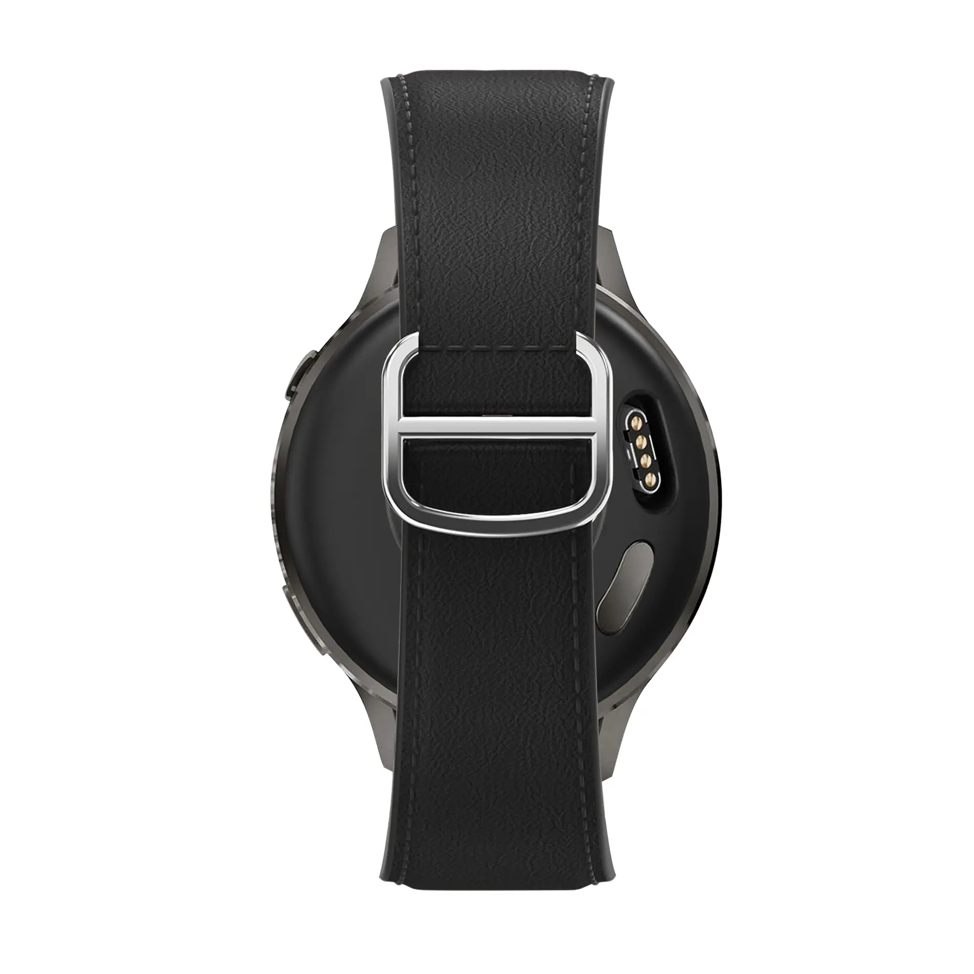 Bandz Amazfit Bip U Lederarmband 'D-Type' (Schwarz)