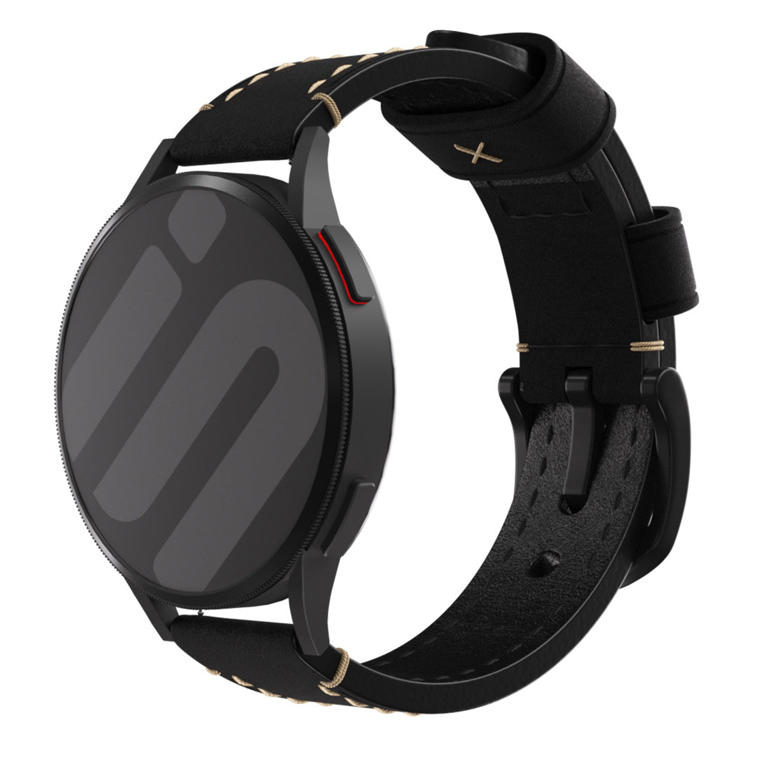 Huawei Watch GT 6 - 41mm Echtes Lederarmband (Schwarz)