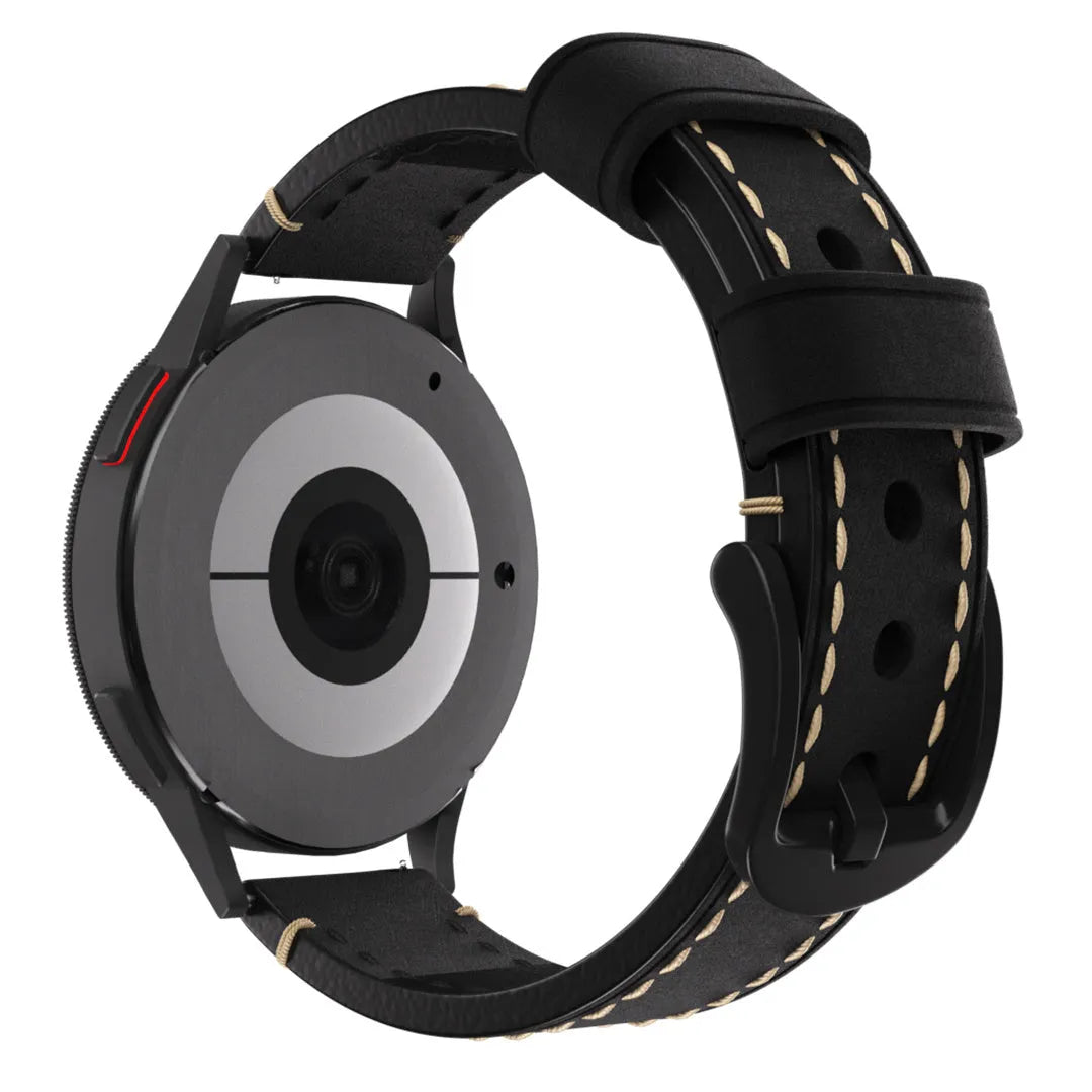 Oppo Watch X2 Mini Echtes Lederarmband (Schwarz)