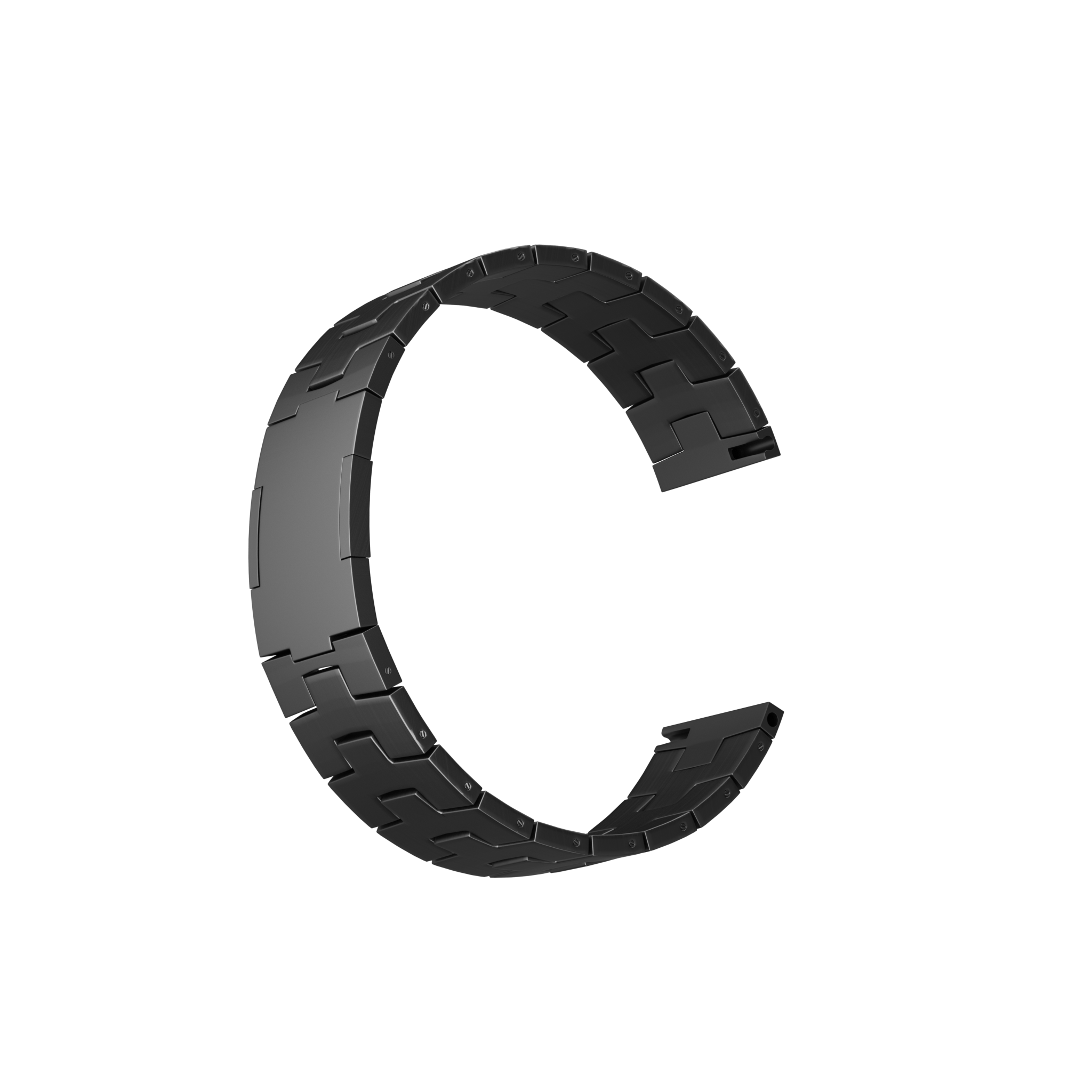 CMF Watch Pro 2 Gebürstetes Titan-Armband (flache Schließe) (Schwarz)