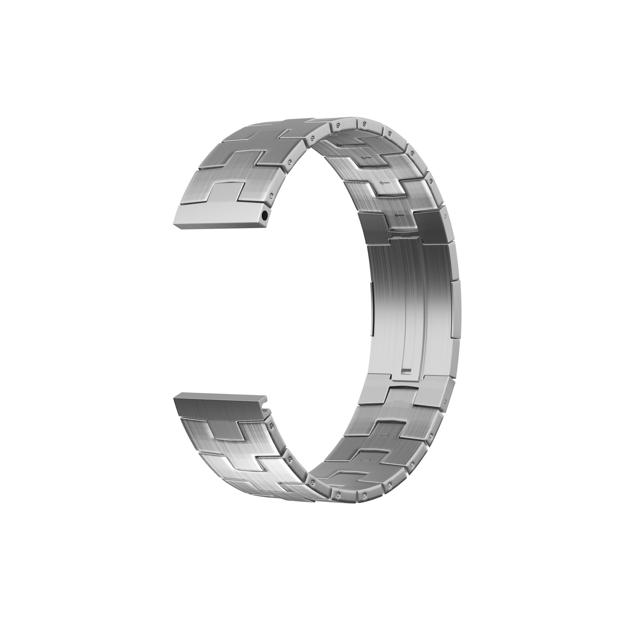 Amazfit GTR 4 Geburstetes Titanarmband (Flache Schnalle) (Silber)