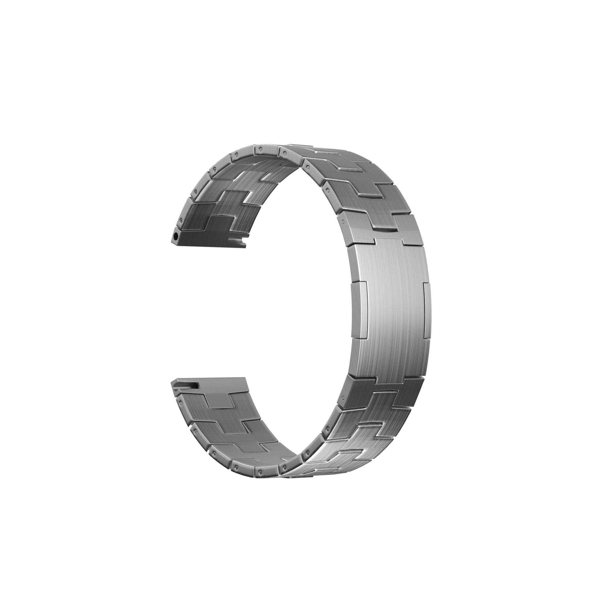 CMF Watch Pro 3 Titan Gebürstetes Armband (Flach Schließe) (Silber)