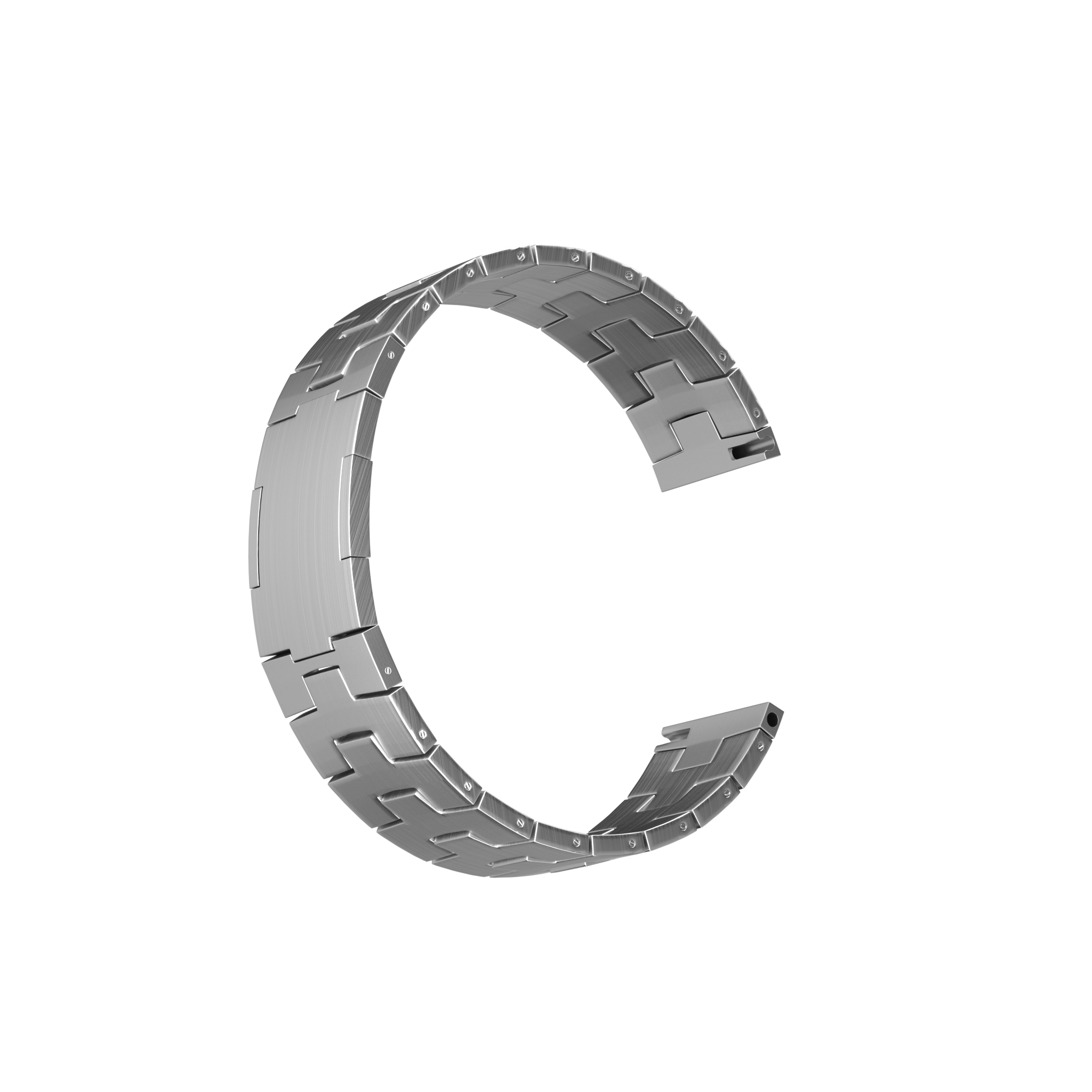 Suunto 9 Peak Pro gebürstetes Titanarmband (flache Schnalle) (Silber)