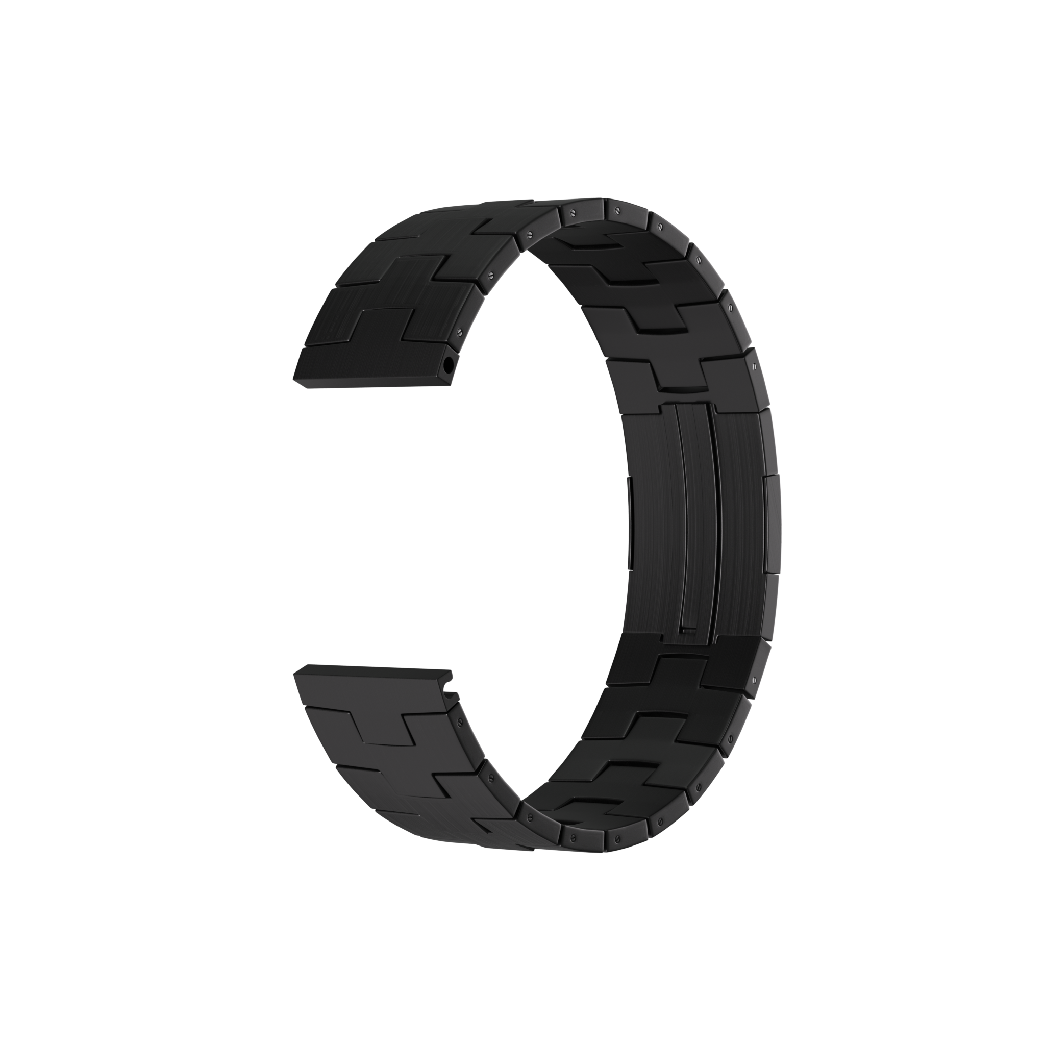 Amazfit Bip 5 Geburstetes Titanarmband (Flache Schnalle) (Schwarz)