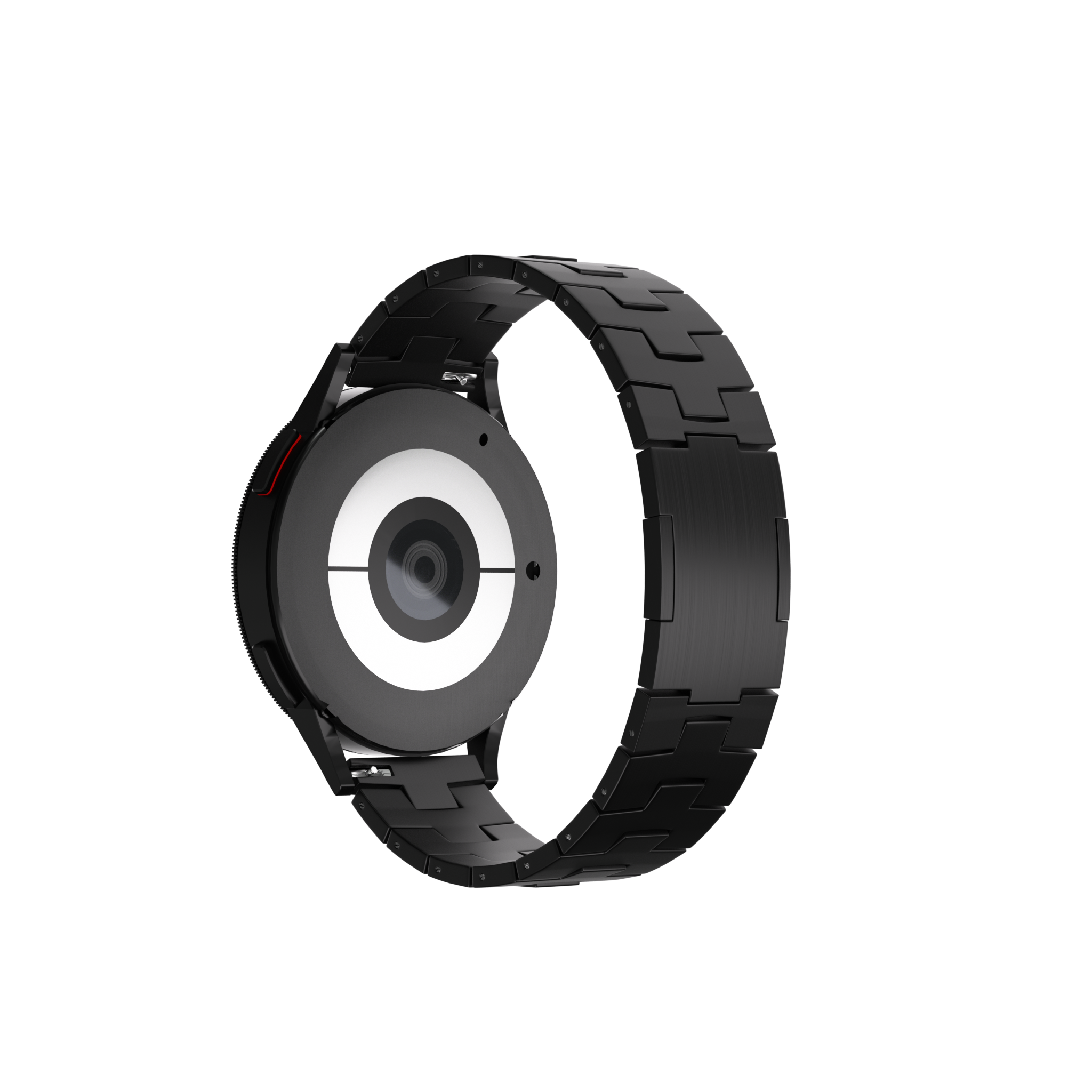 Huawei Watch Ultimate Titan-Grain-Armband (flacher Verschluss) (Schwarz)