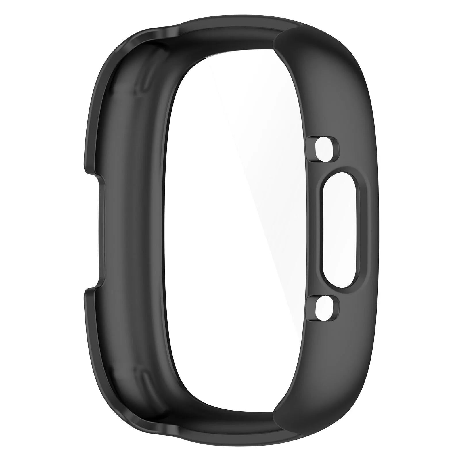 Fitbit Versa 4 / Sense 2 Hartschale mit Glass (Schwarz)