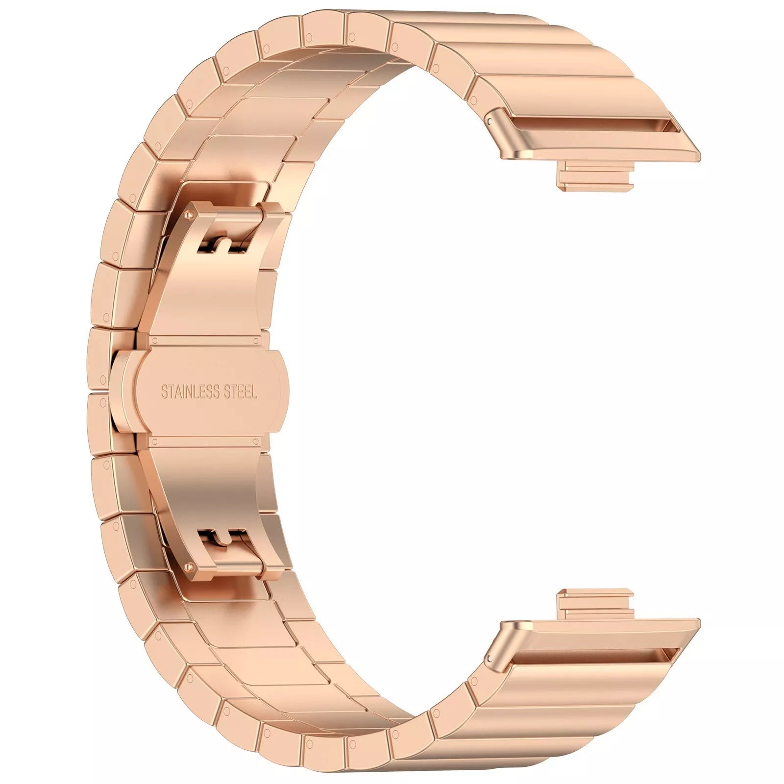 Huawei Watch Fit 4 Luxuriöses Metalarmband (Roségold)