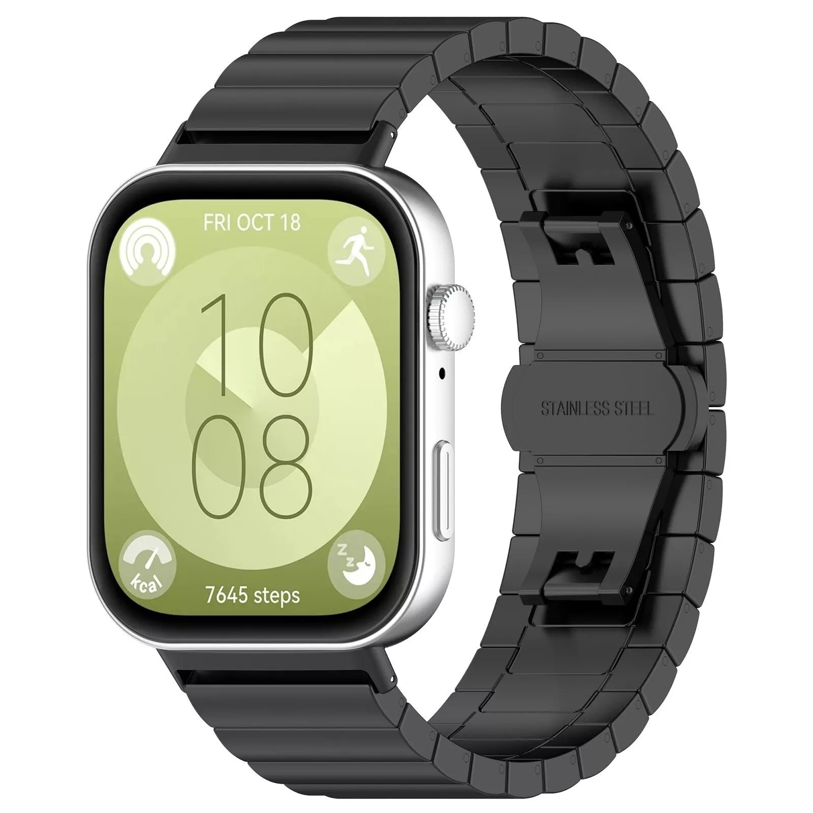 Huawei Watch Fit 4 Luxuriöses Metalarmband (Schwarz)