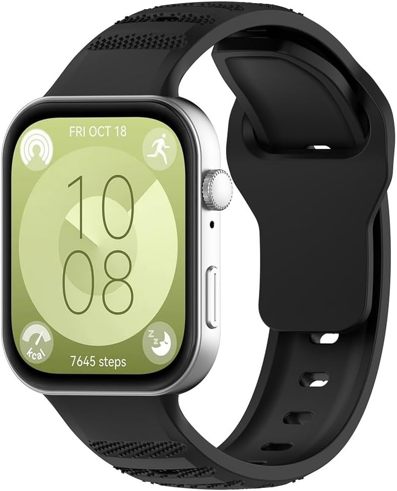 Huawei Watch Fit 4 Outdoor Silikonarmband (Schwarz)