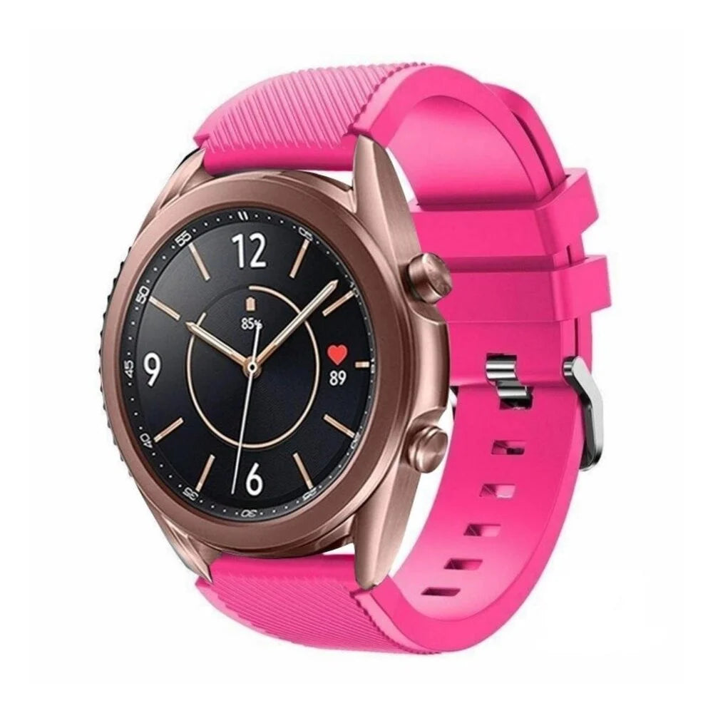 Samsung Galaxy Watch 3 41mm Silicone Strap (Bright Pink)
