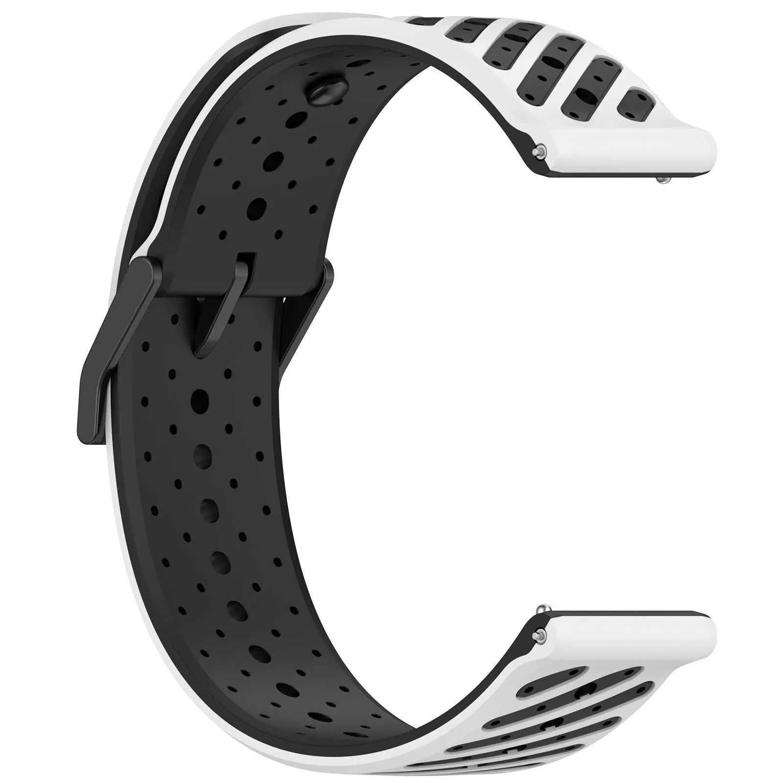 Gard Pro Ultra 3 Gestreiftes Silikonarmband (Weiß/Schwarz)