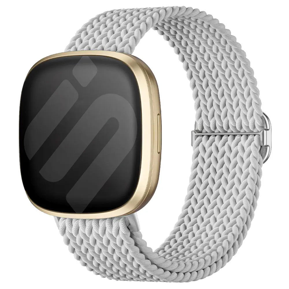 Fitbit Sense Adjustable Woven Strap (Light Grey)