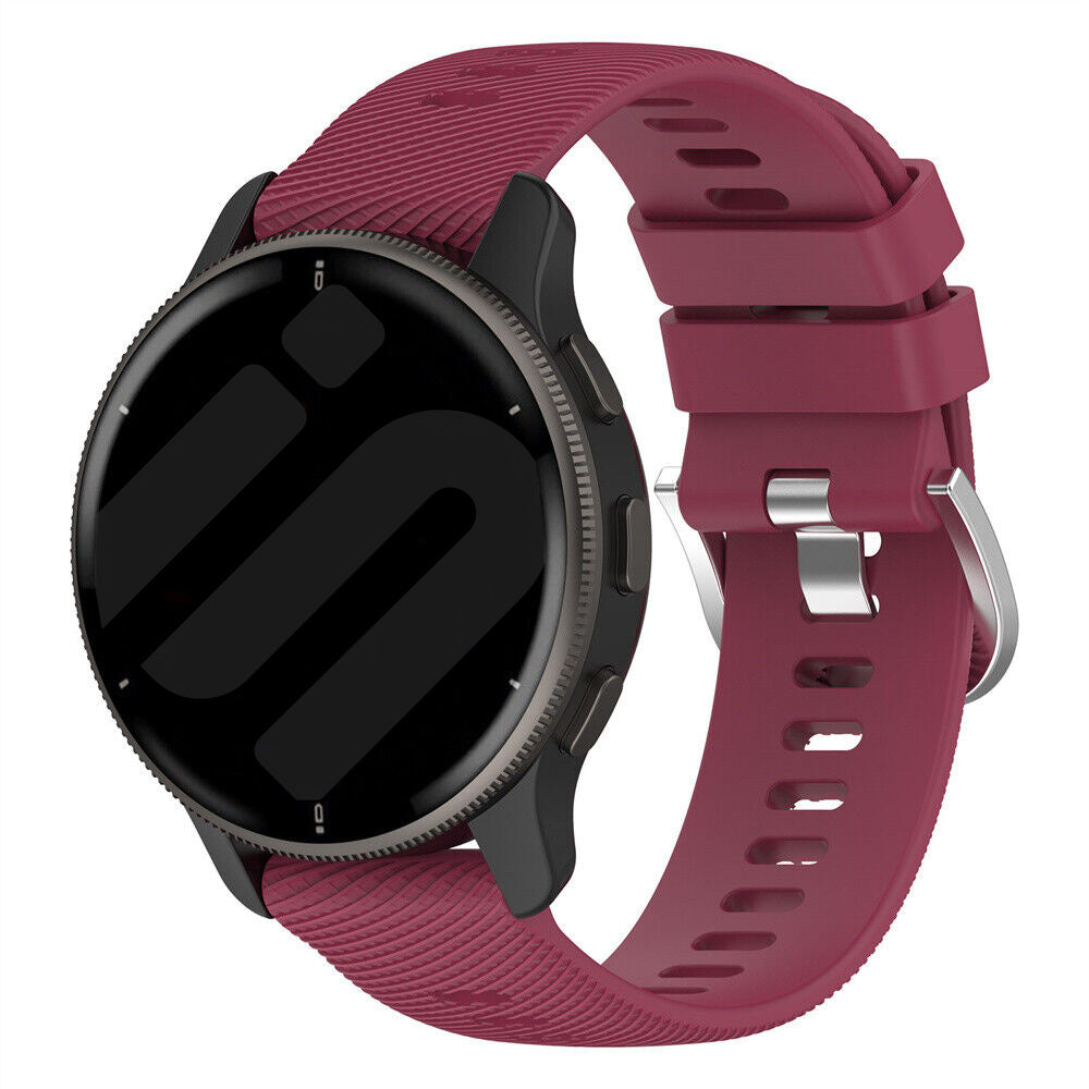 Garmin Vivomove 3 Silicone Strap (Wine Red)