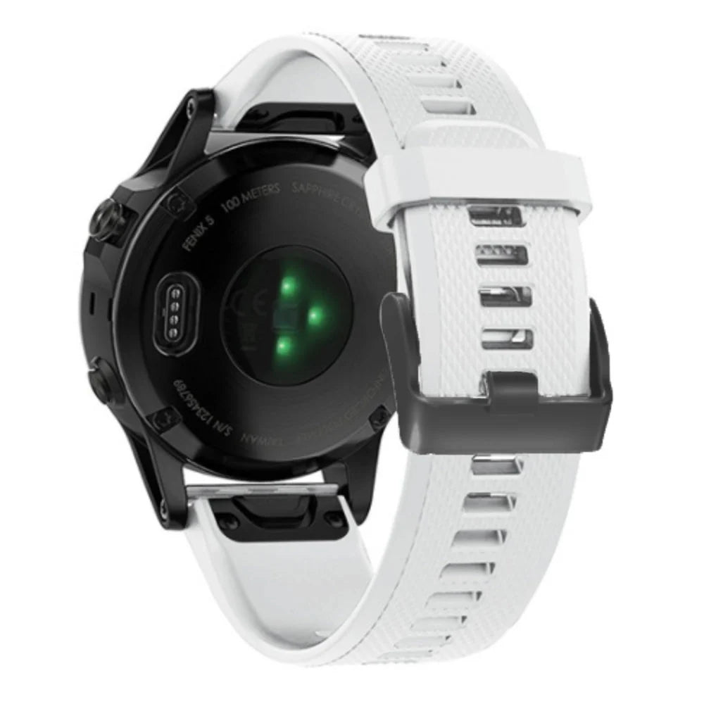 Garmin Forerunner 970 Silikonarmband (Weiß)