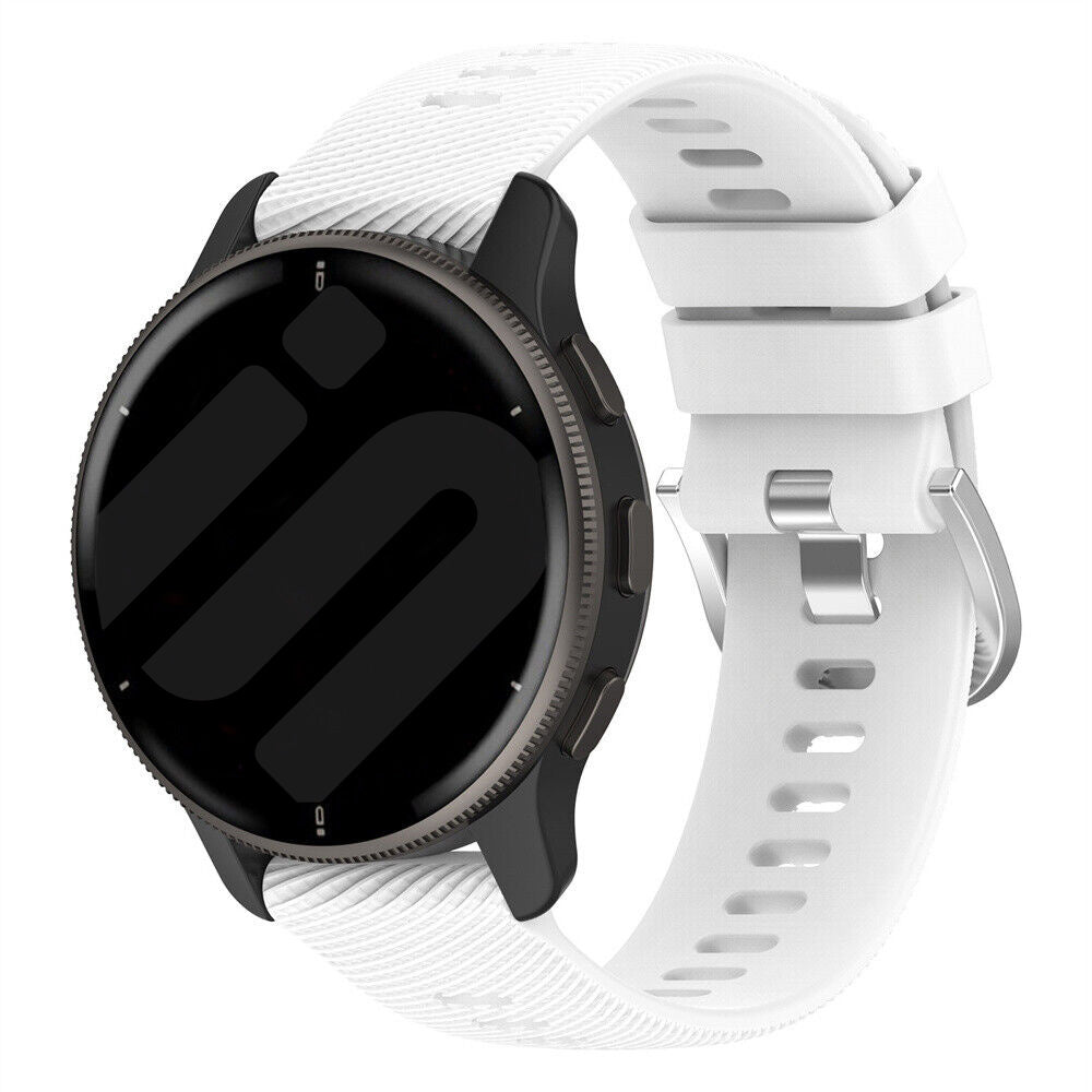 Garmin Vivomove Sport Silikonarmband (Weiß)