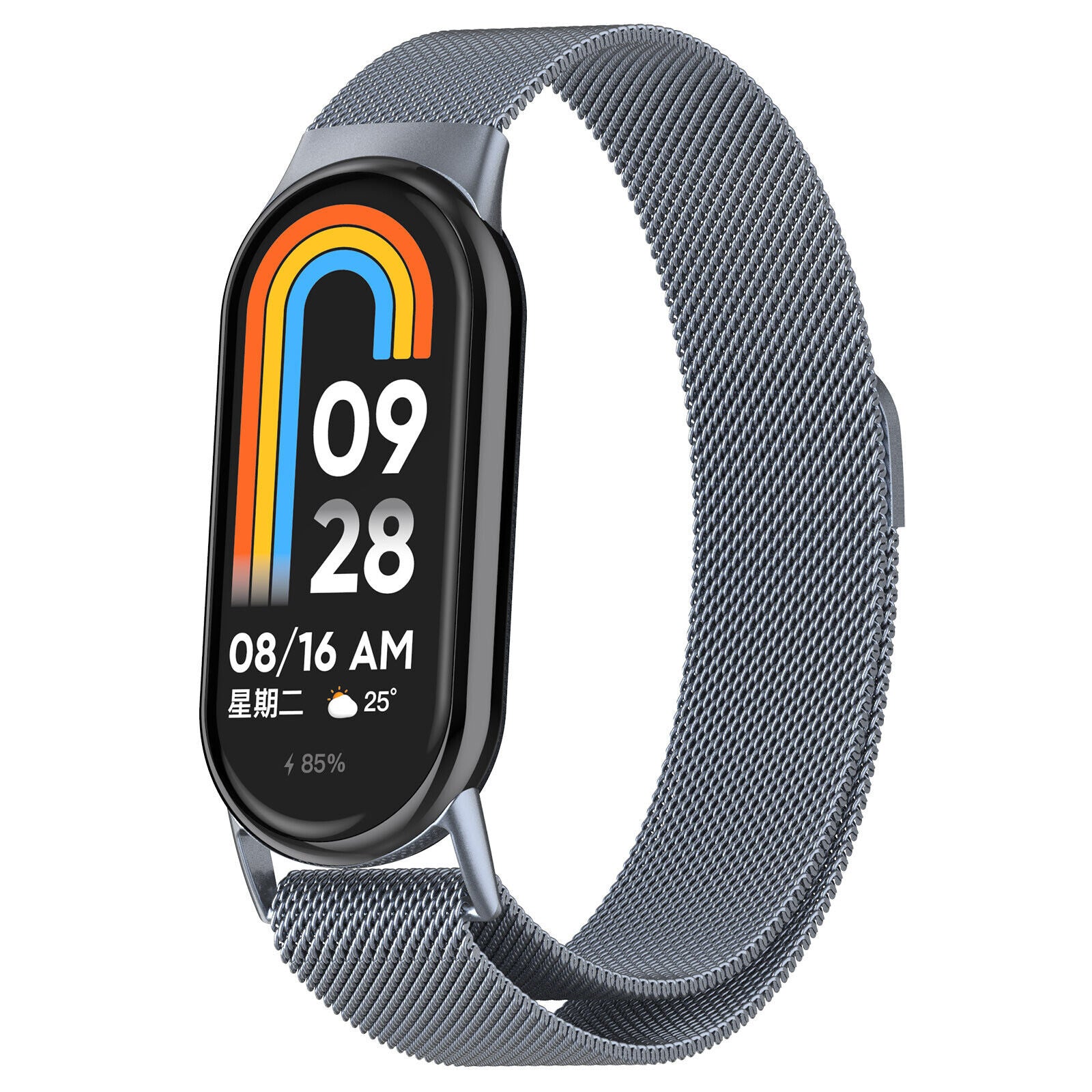 Xiaomi Smart Band 10 Milanese-Armband (Space Grau)