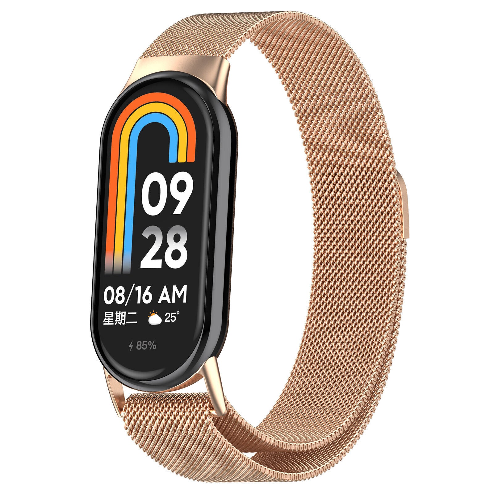 Xiaomi Smart Band 10 Milanese-Armband (Roségold)