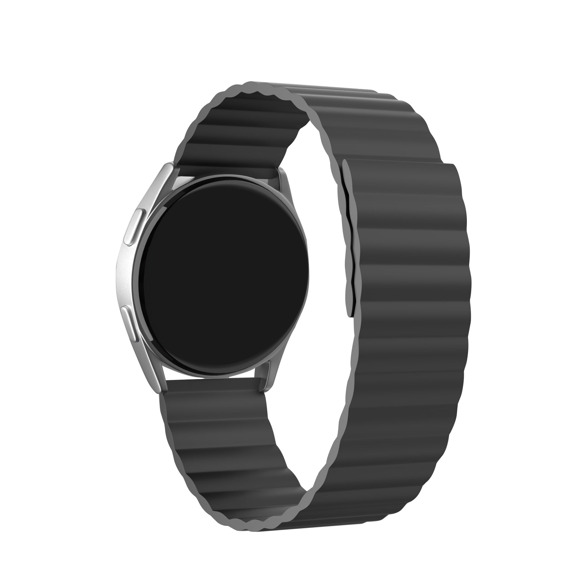 CMF Watch 3 Pro Magnetisches Silikonarmband (Schwarz)