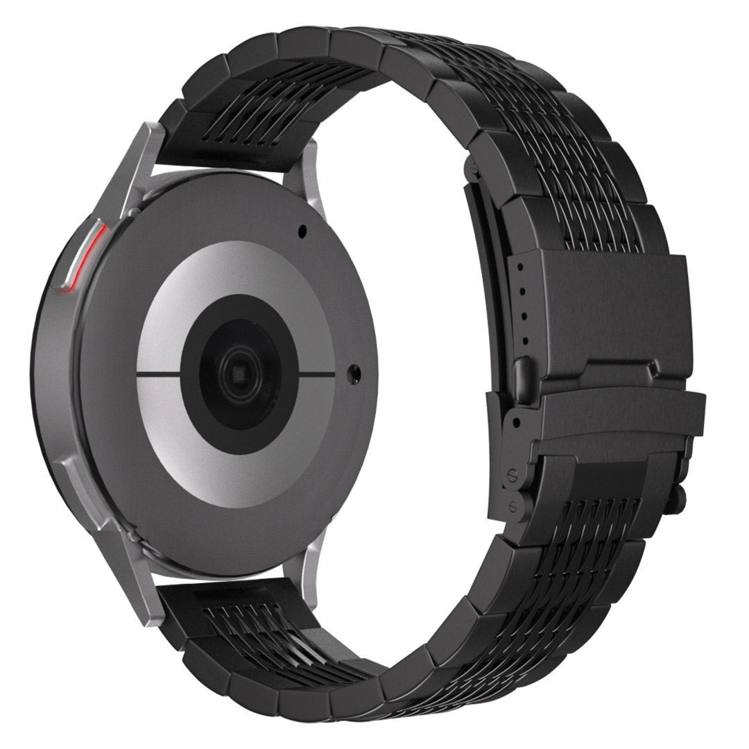 Huawei Watch 5 - 46mm Luxury Steel Link Strap (Black)