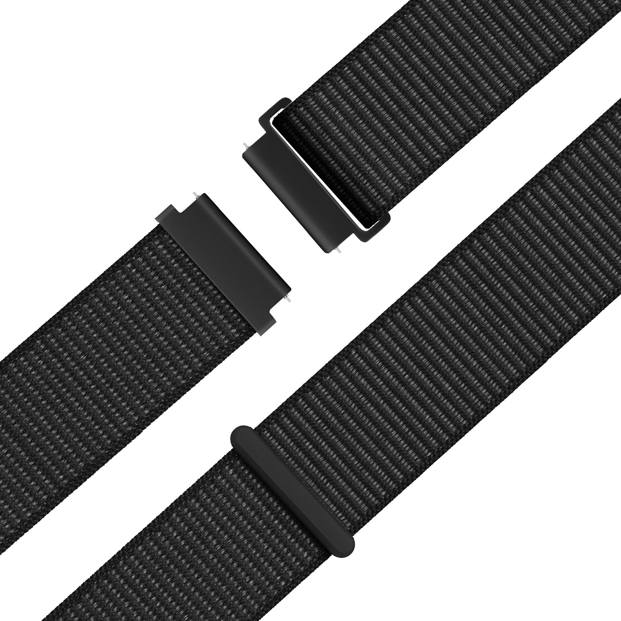 Bandz Garmin Venu 4 - 41mm Nylon Loop Armband (Schwarz)