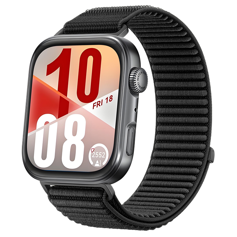 Huawei Watch Fit 4 Nylon Wave Armband (Schwarz)