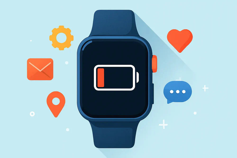 ¿Por qué la batería de mi reloj inteligente se agota tan rápido?