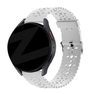Bandz Coros Apex 2 Silikonarmband mit Muster (Weiß)
