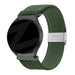 Bandz Amazfit Active 2 geflochtenes Nylon Band (Olivgrün)