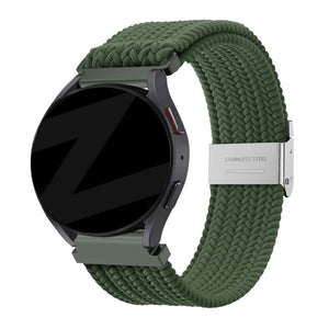 Bandz OnePlus Watch Lite Woven Nylon Strap (Olive Green)