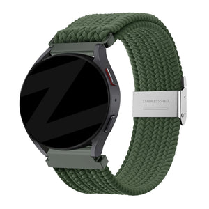 Bandz Suunto Race (S) geflochtenes Nylonarmband (Olivgrün)