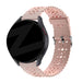 Bandz Samsung Galaxy Watch 6 Classic 47mm Silikonarmband mit Blumenmuster (Rosa)