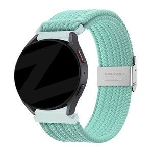 Bandz Garmin Vivomove Luxe Gewebtes Nylonarmband (Türkis)